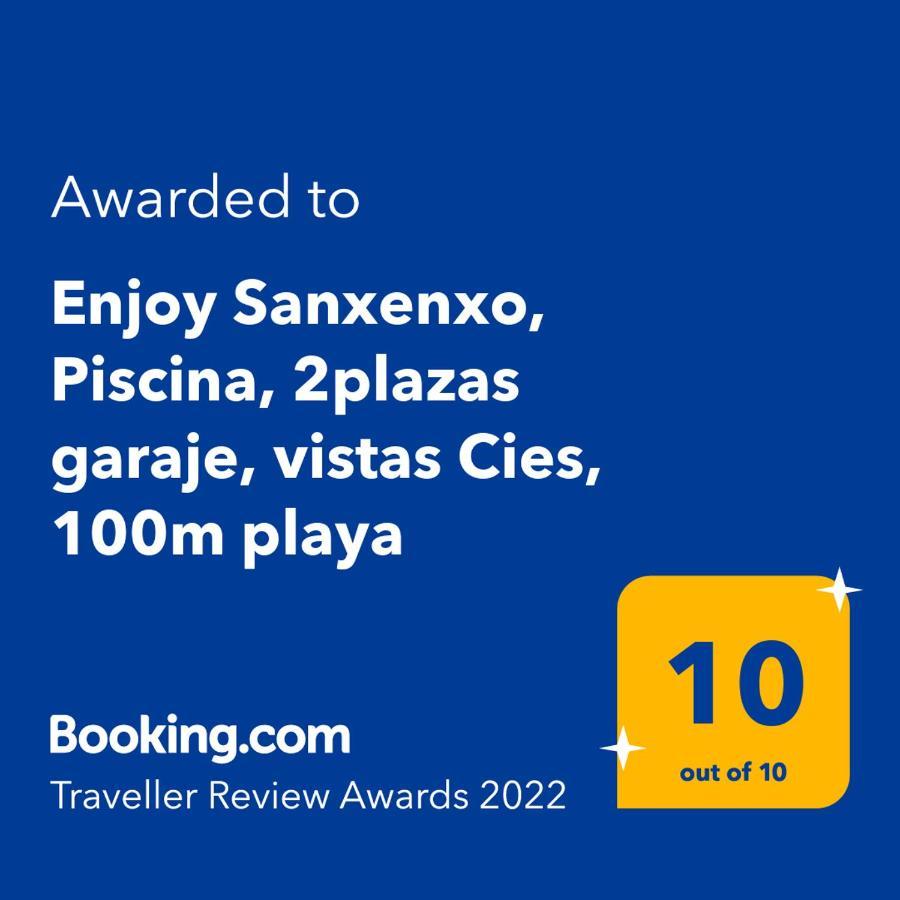 Enjoy Sanxenxo,200M Playa, Balcon Vistas Cies, Piscina & Terraza Azotea,2 Plazas Garaje, 2 Banos, Muy Luminoso, Muy Tranquilo,Muy Equipado, Centrico Διαμέρισμα Εξωτερικό φωτογραφία